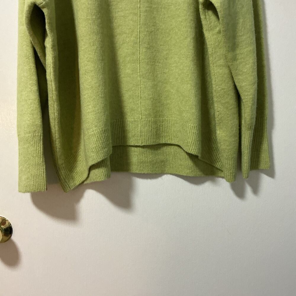 NWT Vince Camuto Green Knit Crew Neck Pullover Sweater Long Sleeve Large 3760 - Picture 3 of 10